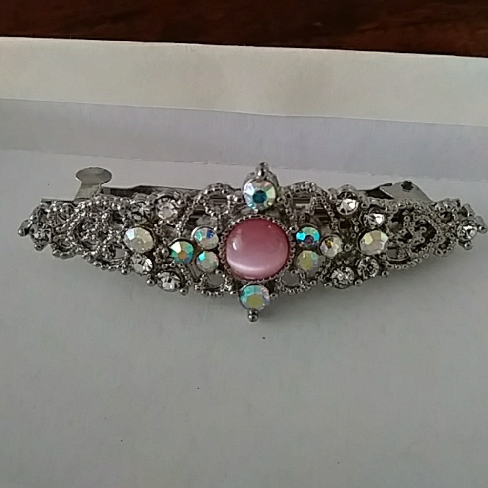 Hairclip Barrette with Crystal Embellishments NWOT